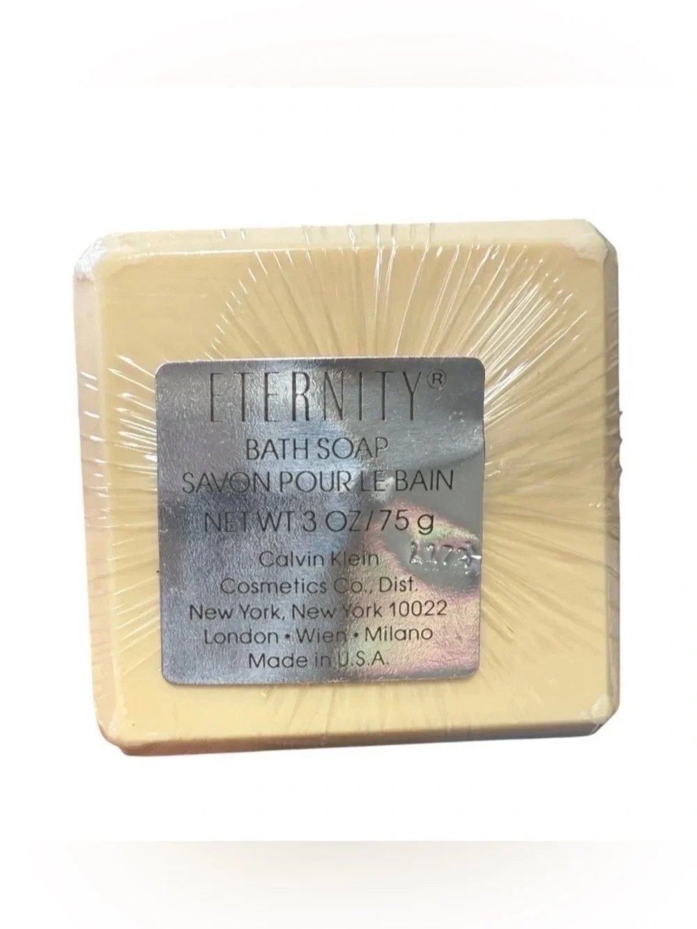 Vintage CALVIN KLEIN Eternity Bath Soap Sealed w/ Case 3oz 75 Grams Fragrance